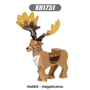 Средневековый рыцарь, хоббит, Megaloceros, олень, лошадь, строительные блоки, военная лошадь, фигурки, новые Совместимые Кирпичи MOC, Аксессуары для оружия, игрушки - Product Image 3