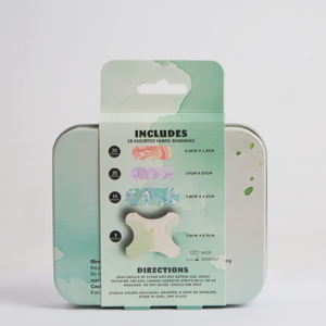 Caja Metálica con Diseño Floral <span class=keywords><strong>para</strong></span> Apósito Médico Adhesivo, Yeso de Infrarrojos Lejanos Desinfectante <span class=keywords><strong>para</strong></span> Alivio del Dolor, Certificado CE/ISO Clase II - Product Image 1