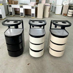 Modern Rolling Storage Salon <b>Trolley</b> With Drawers Easy Moving Utility Cart For Beauty Nail Hair Studio - Product Image 1
