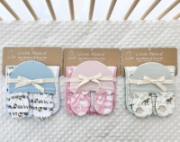 Ensemble de 2 bavoirs en coton pour bébé unisexe et 2 lingettes à épaules en coton pour bébé de 0 à 6 mois