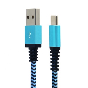 Cavo di ricarica e dati in Nylon intrecciato USB di tipo C con giacca in PVC 3A ricarica rapida da a C - Product Image 3