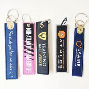 Porte-clés d'avion en tissu brodé personnalisé avec logo de marque, le moins cher, pour avant le vol - Product Image 2