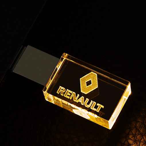 2023 Gadgets Crystal Pendrive 256gb Glass Usb 3.0 Stick 32gb 64gb 128gb U Disk With Led Light Usb Flash Thumb Drives