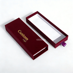 Custom Printed Luxury Cosmetic Packaging <b>Box</b> Cardboard Drawer Gift <b>Box</b> with Ribbon for Beauty Products - Product Image 2