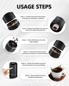 Factory Hot Sale Mini Convenient Usb <b>Coffee</b> Bean <b>Grinder</b> Espresso <b>Coffee</b> Bean <b>Grinder</b> Support OEM Gold Supplier - Product Image 4