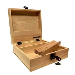 Luxury Beech Wood Craft Box For Sale