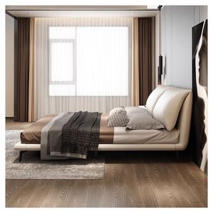 Cadre de lit à plateforme double Offre Spéciale | Assemblage facile des <span class=keywords><strong>lattes</strong></span> en <span class=keywords><strong>bois</strong></span> massif | - Product Image 3