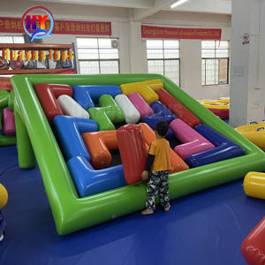 Jeu de construction d'équipe populaire en plein air, puzzle personnalisé, jouet de lame, carnaval, blocs tetri, jeux gonflables - Product Image 4