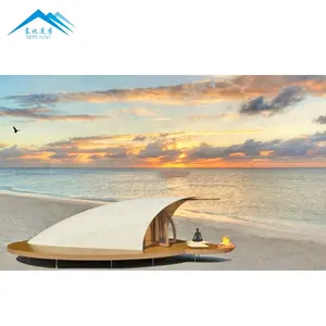 豪华户外防水铝框外壳造型沙滩帐篷