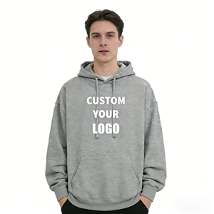 High Quality Heavyweight Oversized Unisex Cotton <b>Fleece</b> Hoodie Custom Logo DTG Printing Waterproof Eco Friendly Streetwear Blank - Product Image 1