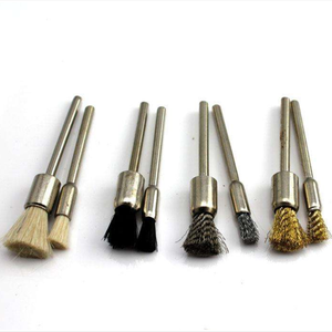 Juego de 10 cepillos de pulido de alambre de acero de 25 mm para taladro, herramientas de desbarbado de grado industrial, certificado ISO9001, eje de 40 mm, 1 cerdas - Product Image 1