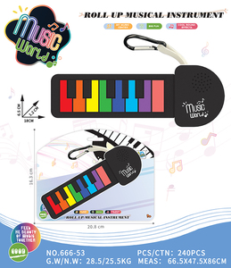 Petite percussion électronique en silicone cadeaux cadeaux tambours électroniques jouets de plein air - Product Image 5