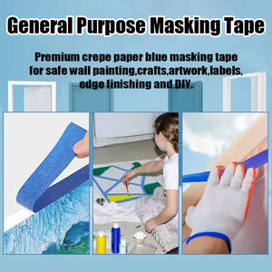 Maskeren Uv Blauwe Schilders Papier Weerstaan Bescherming Verf Licht Schilder 14 Dagen Tape Blauwe Tape Schilder - Product Image 6