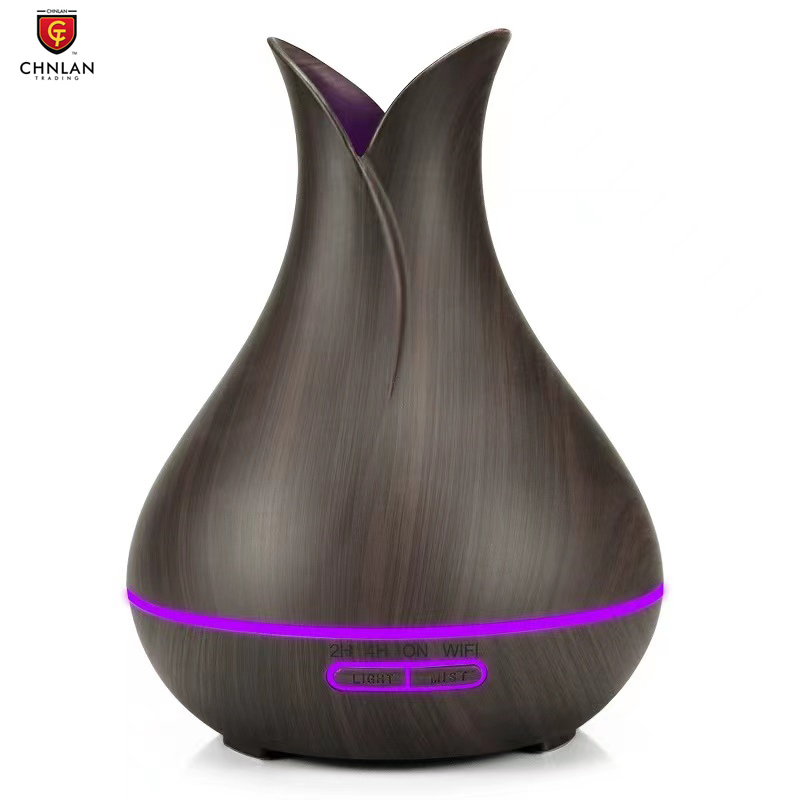 Tuya WiFi Smart Diffuser Humidifier Ultrasonic Essential Oil Aroma Diffuser 400ML Coloful Aroma Humidifier for Household
