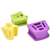 Consommable dentaire en plastique : Coussinets occlusaux, écarteurs buccaux, blocs de morsure avec protège-langue, autoclavables, rétracteurs buccaux pour dentistes, outil orthodontique