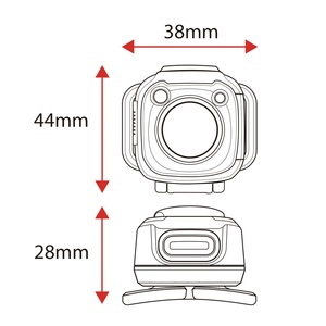 Linterna Frontal LED Recargable por USB de 200LM IPX4 con Sensor de Movimiento, Sin Deslumbramiento, Portátil para Correr y Hacer Senderismo, Fabricada en China - Product Image 2