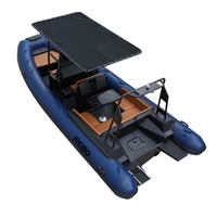 Console centrale de haute qualité 21ft RIB 640 coque en aluminium bateau gonflable RIB