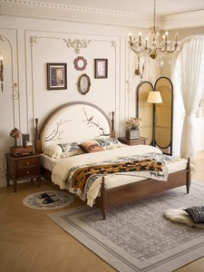 Chinesische Art 1,8 m Doppel Haupt schlafzimmer Soft Back Bett 2025 Massivholz bett - Product Image 2