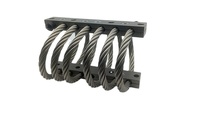 Amortisseurs de vibrations en acier inoxydable série Hoan JGX-0956 avec composants de base en câble métallique, certifiés ISO9001 pour la précision
