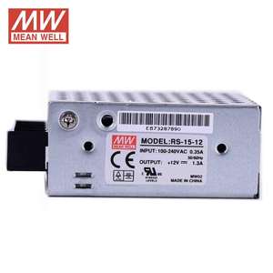 Alimentation à découpage Meanwell LRS-15-12, 12 Vcc 1,3 A, sortie unique, convertisseur AC/DC 15 W, conception compacte - Product Image 2