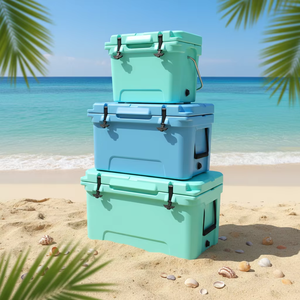 Glacière rotomoulée 20QT pour canettes et bouteilles de vin, idéale pour VTT, paddle board, kayak – Facile à transporter à la plage ou au lieu de pêche - Product Image 2