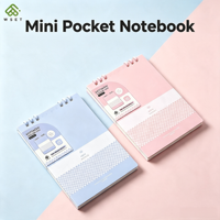 Mini Libreta Espiral de Bolsillo, 60 Hojas, Cuadriculada, Portátil, Pequeña, para la Escuela u Oficina, con Logotipo Personalizado