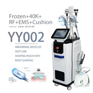 Appareil professionnel de cryolipolyse 360 avec congélation des graisses, radiofréquence 40K, EMS et coussin pour le remodelage corporel - Product Image 4