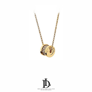 Collier élégant en cuivre plaqué or 18 carats <span class=keywords><strong>pour</strong></span> femme, vente en gros d'accessoires <span class=keywords><strong>de</strong></span> mode, collier écologique - Product Image 5
