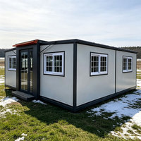 Maison conteneur modulaire préfabriquée personnalisable, maison à panneaux pliables 20FT 30FT 40FT, toit plat ou à pignon incliné