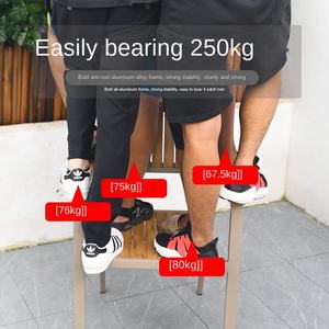 Moderno Durable al aire libre muebles <span class=keywords><strong>de</strong></span> Metal conjunto impermeable <span class=keywords><strong>de</strong></span> madera <span class=keywords><strong>de</strong></span> plástico <span class=keywords><strong>Mesas</strong></span> Sillas protección solar <span class=keywords><strong>terraza</strong></span> balcón Villa jardín - Product Image 4