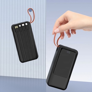 High Capacity 20W Power Bank Outdoor Camping LED Digital Display Rope Handle Fast Charging 30000mah with <b>Cable</b> - Product Image 2