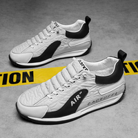 Chaussures décontractées d'automne confortables pour hommes, à lacets, antidérapantes, style pieds nus, semelle PVC fermée, baskets résistantes et tendance, vente en gros