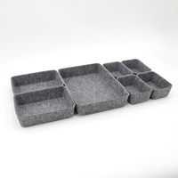 Sac en feutre pliable personnalisable OEM & ODM, tissu doux au toucher, boîte de rangement pour jouets, bacs de rangement en feutre pour articles divers