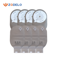 Sac d'ostomie Zodelo personnalisé, certifié CE, médical, jetable, désinfectant par infrarouge lointain, poche stomatique monobloc 15x27cm, 3 ans, pour hôpital