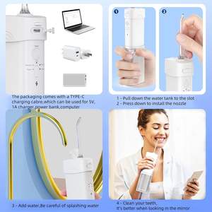 Irrigador Bucal Eléctrico Portátil ODM de 180 ml, Recargable e Inalámbrico para Limpieza Dental, para Uso Doméstico y en Hoteles - Product Image 6
