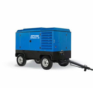 APCOM Diesel Mobile <b>Screw</b> Air Compressor 30bar 40bar For Mining Drilling Road Construction Sandblasting Job Site - Product Image 2
