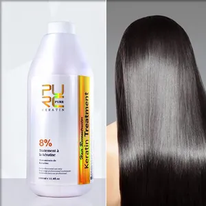 Private Label Pure Keratin Treatment Kit Brazilian Keratin Collagen Hair Therapy Straight Smooth Repair Hair