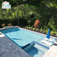 Piscine Modulaire Enterrée en Fibre de Verre de Grande Taille pour Hôtels, Vacances en Plein Air, Style de Vie Raffiné et Relaxation Exclusive
