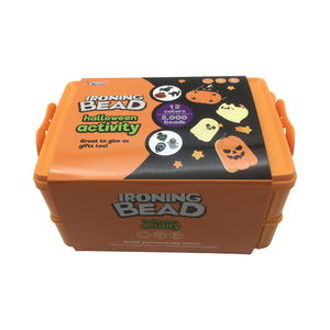 Venta al por mayor 8000 unids/caja Pegboard Perler Beads Set 10 colores patrones de <span class=keywords><strong>Halloween</strong></span> 5MM <span class=keywords><strong>Hama</strong></span> Bead Diy juguetes para niños - Product Image 1