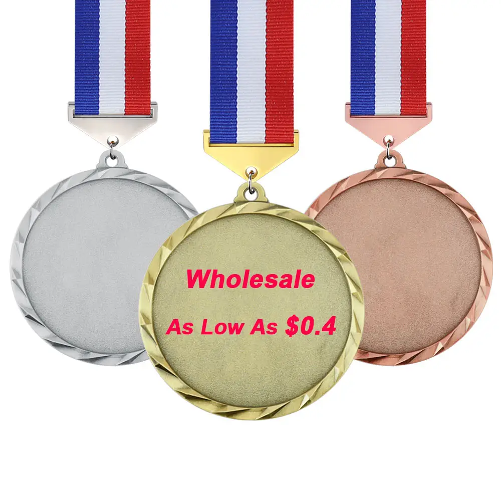 LY Wholesale Blank Medals medal Factory Spot Supply Sublimation Laser Engraved Name Engraving Gifts Design Blank Medals