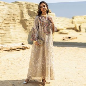 ชุดเดรสมุสลิมสำหรับผู้หญิงชุดเดรสมุสลิมสไตล์วินเทจชนเผ่าสีฟ้าปกติอินเดีย - Product Image 3