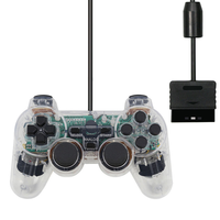 Controlador de Juego con Cable Colorido para PS2 y PC con Vibración - Consola de Juegos Pprt