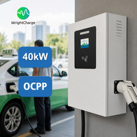 Nouvelle borne de recharge DC EVSE haute vitesse 40 kW murale CCS2 OCPP 1.6J, design compact, gain de place, recharge rapide, utilisation domestique