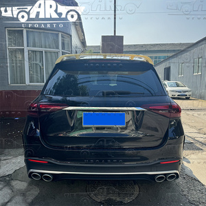 Aile de toit de voiture HS ABS fibre de carbone Look Style 2 aileron supérieur de fenêtre arrière pour Mercedes Benz GLE W167 GLE350 GLE450 GLE53 2020 + - Product Image 5