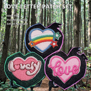 Parches Autoadhesivos Bordados con Letras del Alfabeto en Tela Twill Ecológica de 3 Piezas para Ropa, Bolsos y Accesorios Cosidos a Mano - Product Image 2