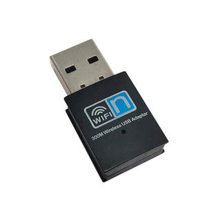อะแดปเตอร์อินเตอร์เน็ตไร้สาย 300Mbps,อะแดปเตอร์การ์ดเครือข่ายไร้สาย USB ภายนอก, ชิปเซ็ต USB 2.0, เหมาะสำหรับแล็ปท็อป - Product Image 1