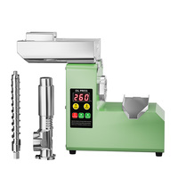 Extracteur d'huile domestique intelligent automatique R6S, multifonctionnel, vert, pour presser à froid et à chaud les noix, les graines, la noix de coco, l'huile d'olive, 3-6 kg/h