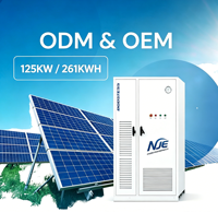 Sistema de Baterías de Litio Comercial con Enfriamiento por Aire para Almacenamiento de Energía en Red, 125kW/261kWh, Solar Industrial, Garantía de 10 Años