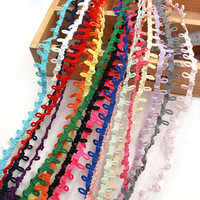 15mm pas cher en gros vêtements tressé dentelle ruban élastique bouton boucle dentelle couture col chapeau tissu extensible rideau coupe