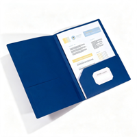 Porte-documents professionnel personnalisé, épaissi, laminé, avec deux poches, fabrication fiable